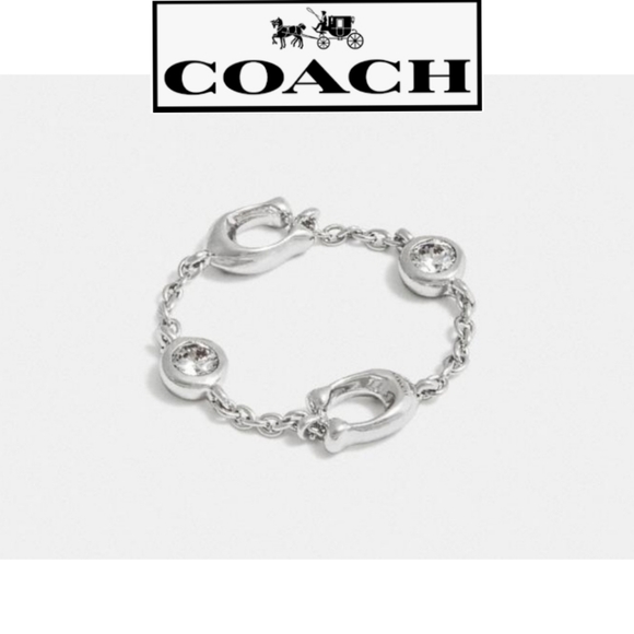 Coach Jewelry - NWT Authentic Signature "C" Chain Ring